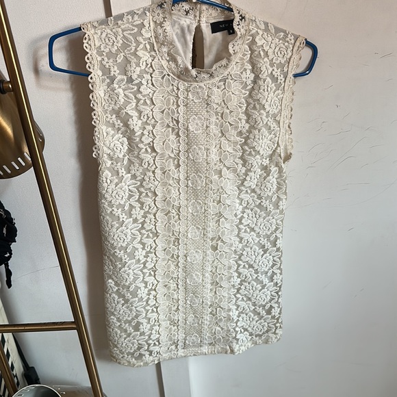 New look white lace top - Picture 4 of 6